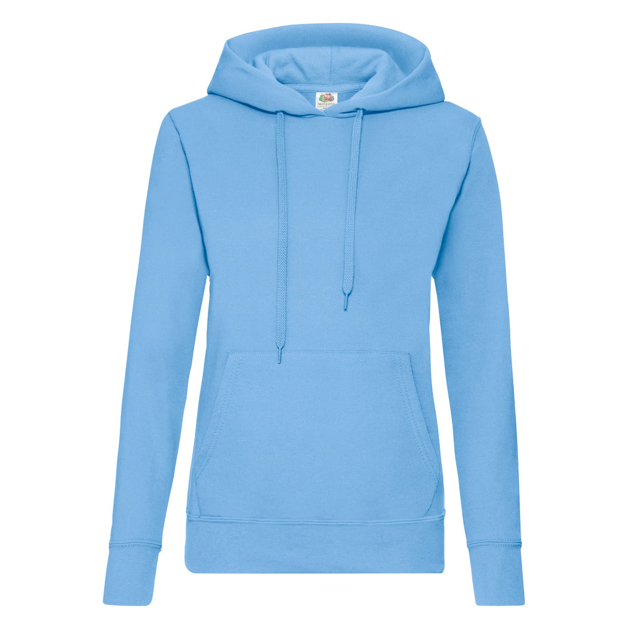 Fruit Of The Loom Women's Blue (Sky Blue) Lady Fit Hooded Sweatshirt/Hoodie (M) (Sky Blue)