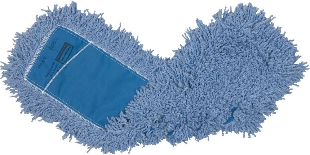 Twisted Loop-Dust Mop Head Replacement, 48-Inch, Blue, Cotton Refill for Industrial Use, Fits Standard Size Mop Frame