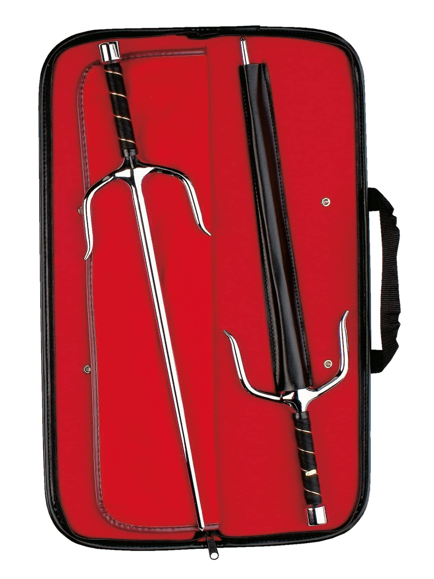 Sai Carry Bag in Black Vinyl PU Leather