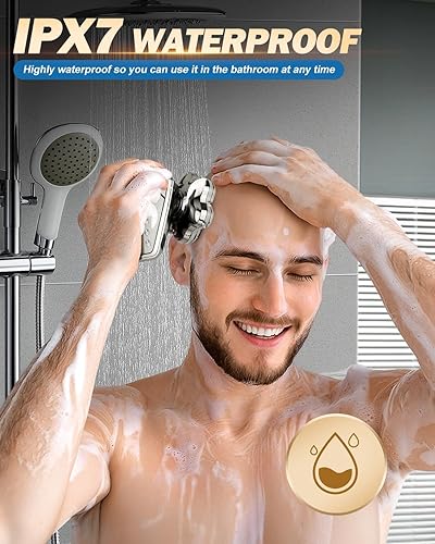 Miniatura 6 de Afeitadoras de cabeza para hombres calvos, afeitadora eléctrica con cabeza desmontable para hombres, afeitadora de cuerpo impermeable para cabeza