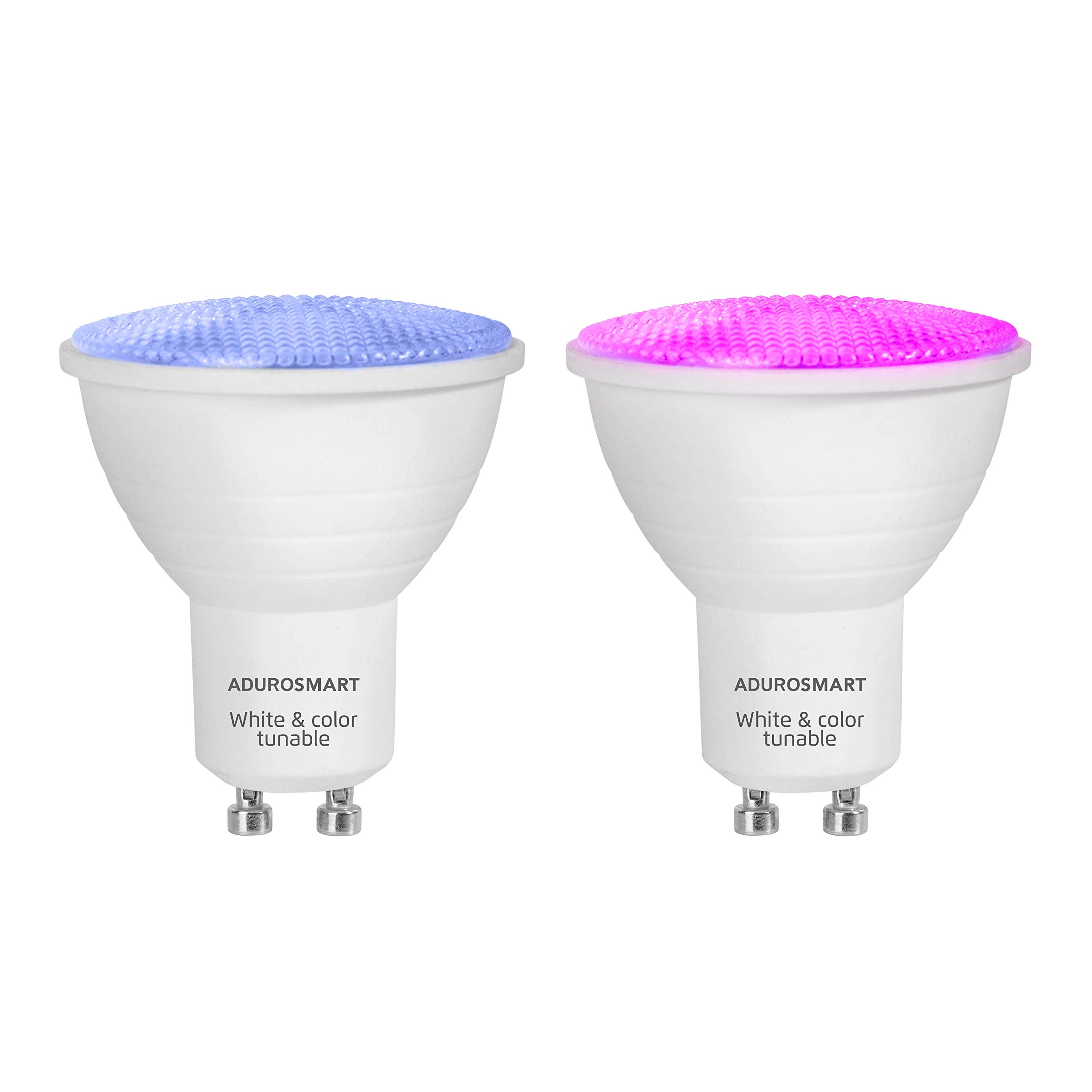 Eria GU10 Smart LED Spot, abstimmbares Farbigen und Weißen Licht, Functioniert, Hue*, SmarThings, Alexa (4th Gen), Google Assistant (Hub erforderlich) (2-Pack)
