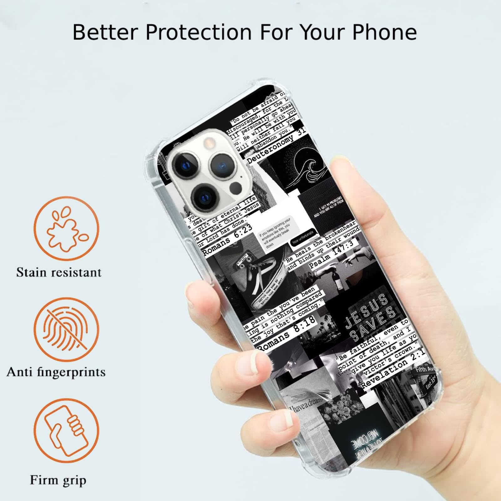 Seconddog Compatible With For IPhone 15,Cute Queen Aesthetic Music Collage Phone Case For Girl Women Boy Men,Scratch Resistant Shockproof Cover Phone