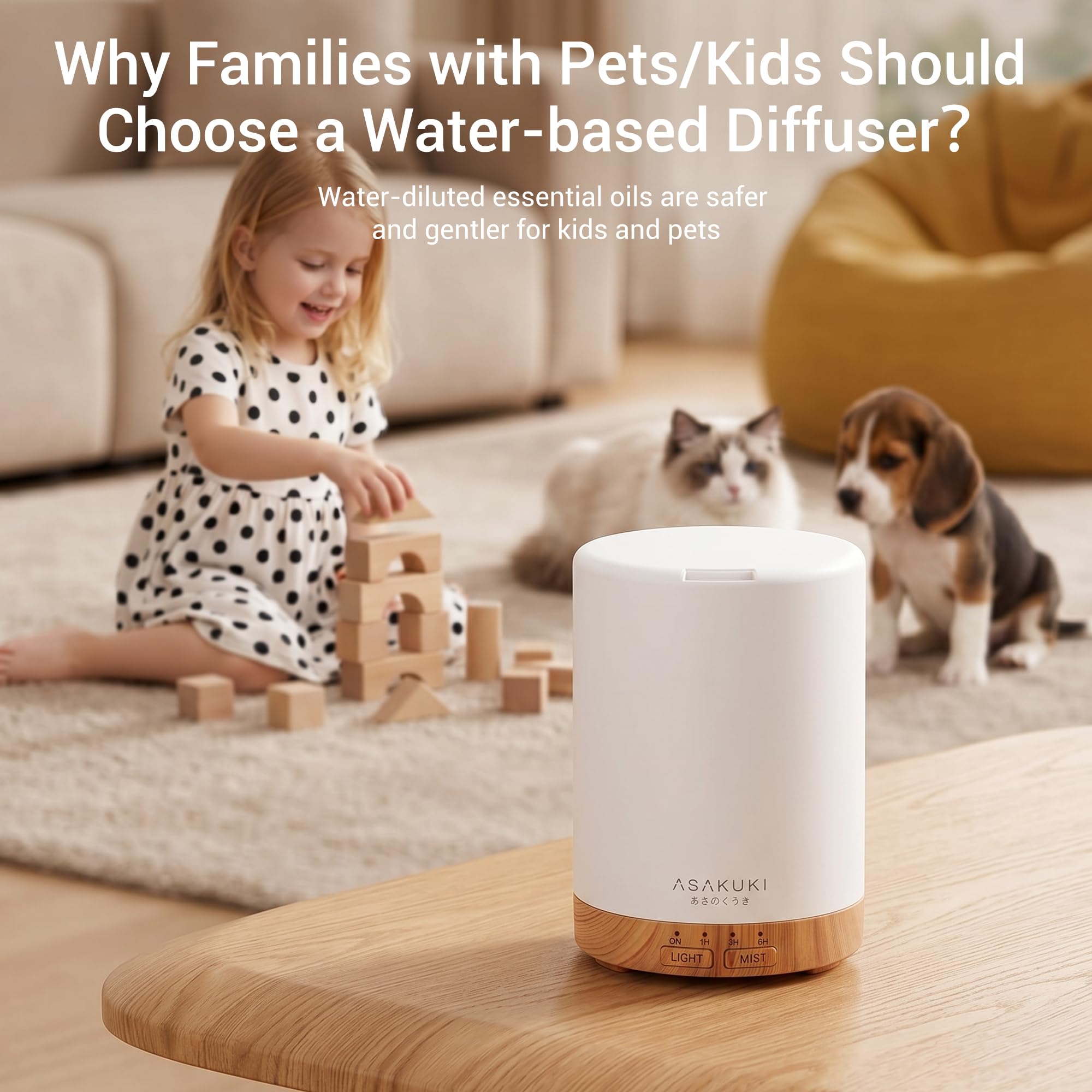 ASAKUKI Essential Oil Diffuser for Home 300 ml Quiet Product Image 6