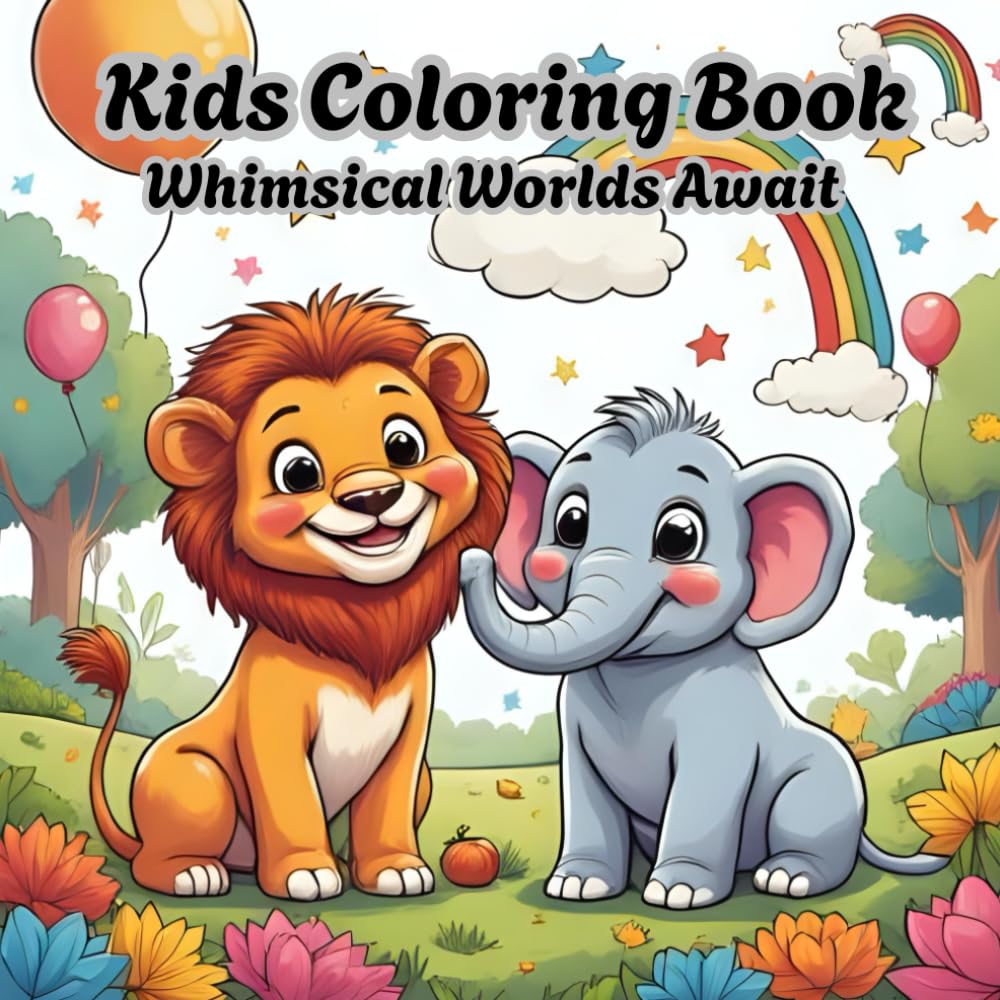Fantasy Friends Coloring Book for Kids: Cute and Easy Coloring Pages for Imaginative Kids