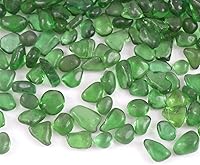 Vista 5 de Cristal de fuego reflectante de alto brillo, grava de vidrio, piedras de cristal, piedras de mármol, cuentas de cristal para pecera, acuario