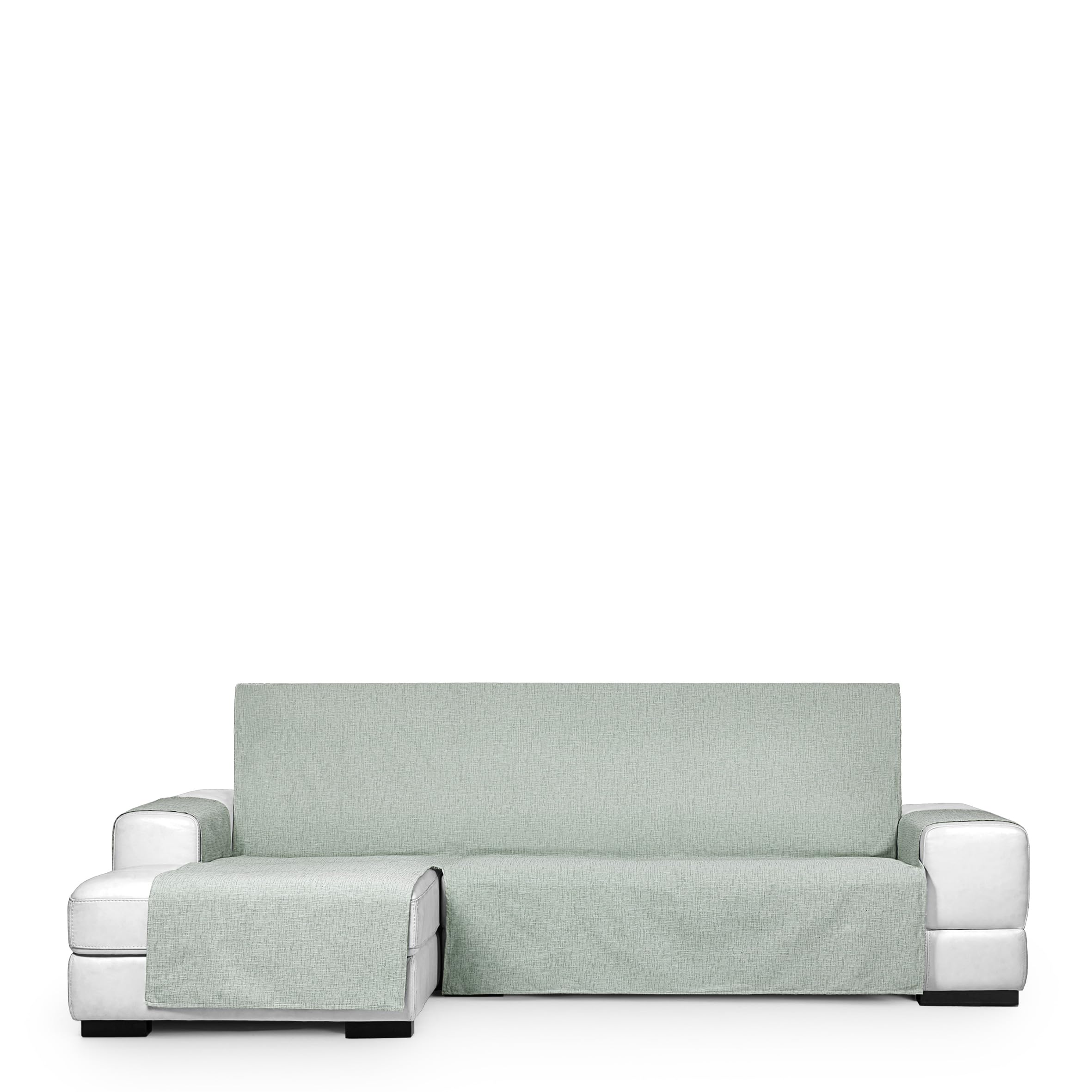 Eysa Genna Stain Resistant Sofa Cover for Chaise Longue Extra Left Side Aquamarine Colour