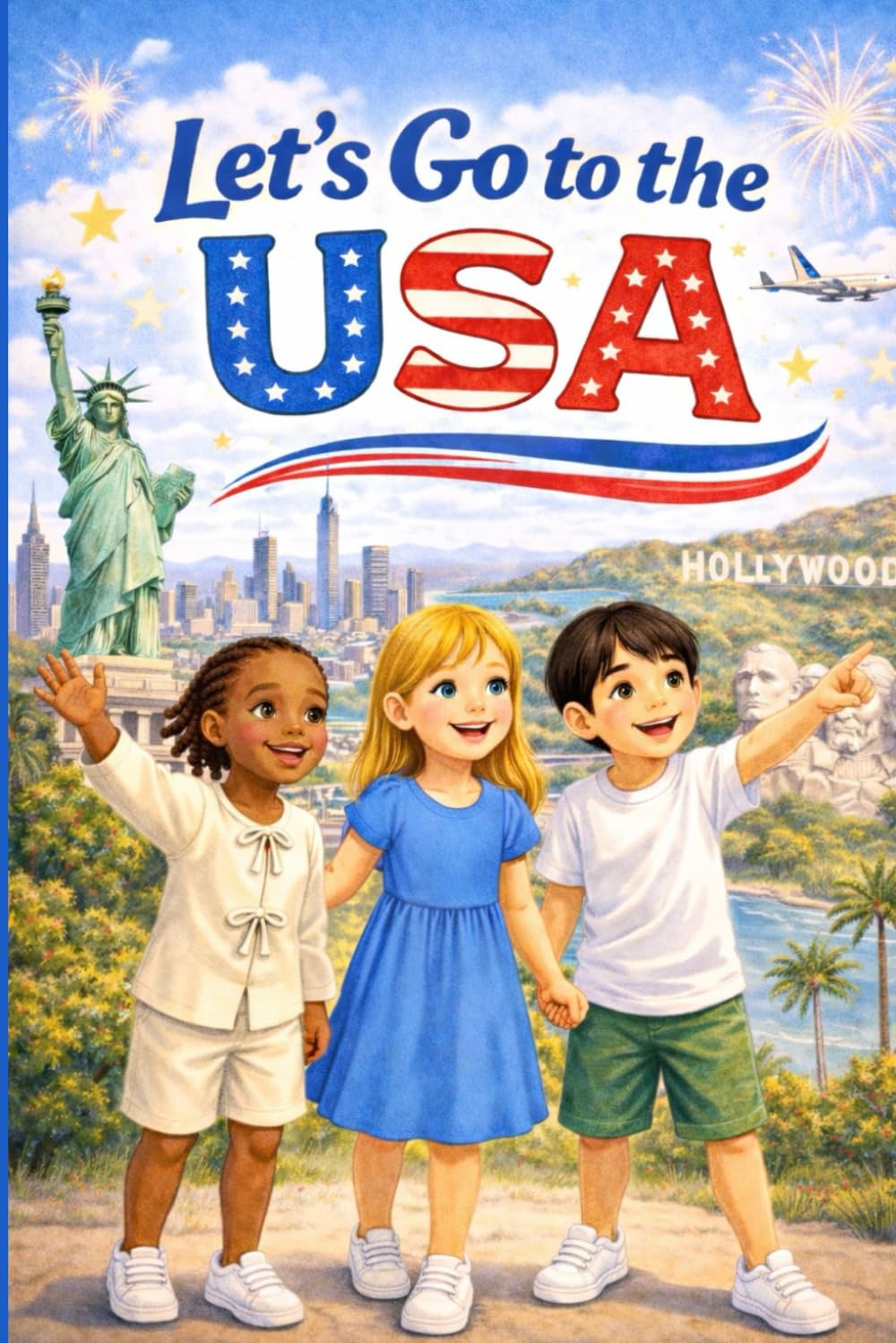 Let's Go to the USA!: A Kids’ Travel Adventure and U.S.A. Landmarks Guide with Fun Learning Pages
