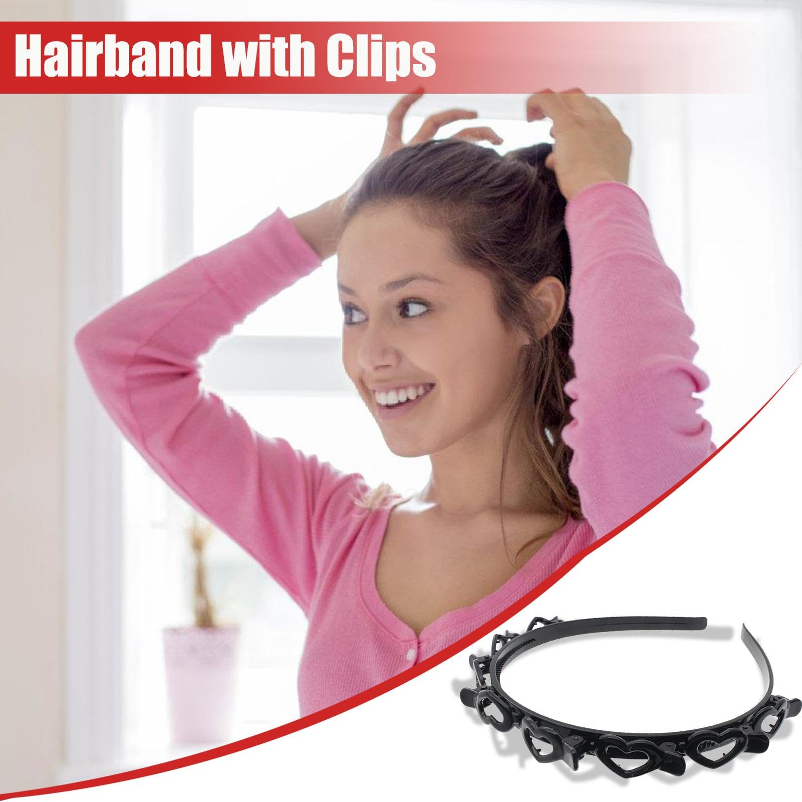 Clip Per Frangia In Capelli, Clip Per Frangia Curva Con Ciuffetti Wispy E Pezzi Di Capelli Alle Tempie, Clip Per Frangia Con Estensioni Capelli E Clips Per Frangia Air Per Uso Quotidiano
