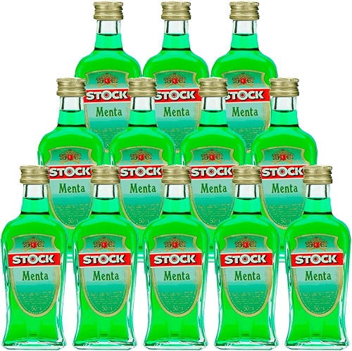 Miniatura Licor de Menta Stock Creme de Menta 50ml 12un