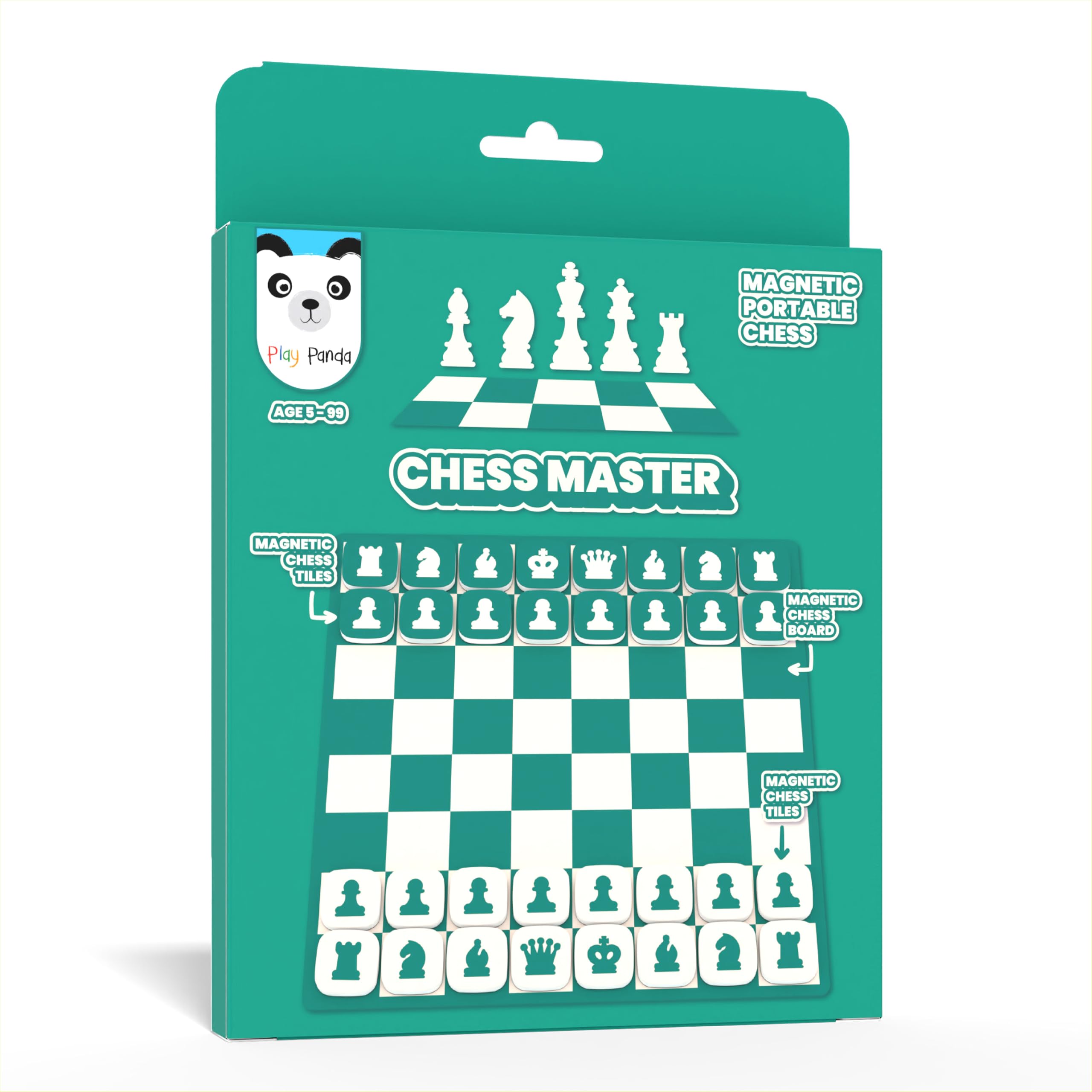 Play Panda Magnetic Chess Master Royal Green Magnetic Chess Board for 5+ yrs Kids-image-39