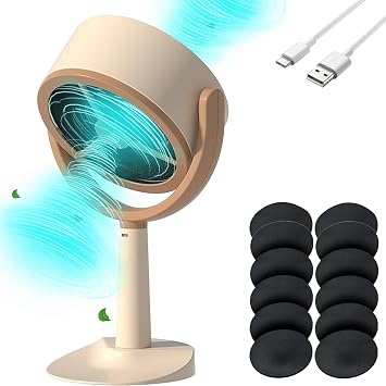 Smoke Away Purifier Fan, Compact Desktop Air Purifier, Plug-in