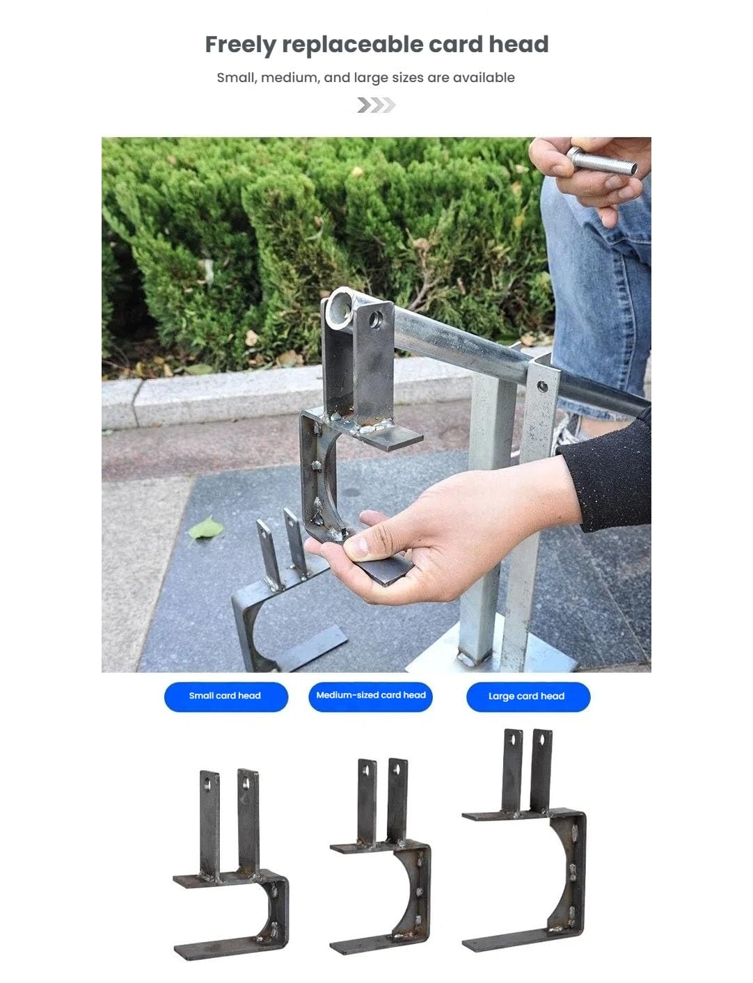 Extractor de postes de valla, herramienta de abrazadera en C para postes de madera y tubos de acero, extractor universal de tocones de árbol para extracción de raíces, elevador de extracción duradero