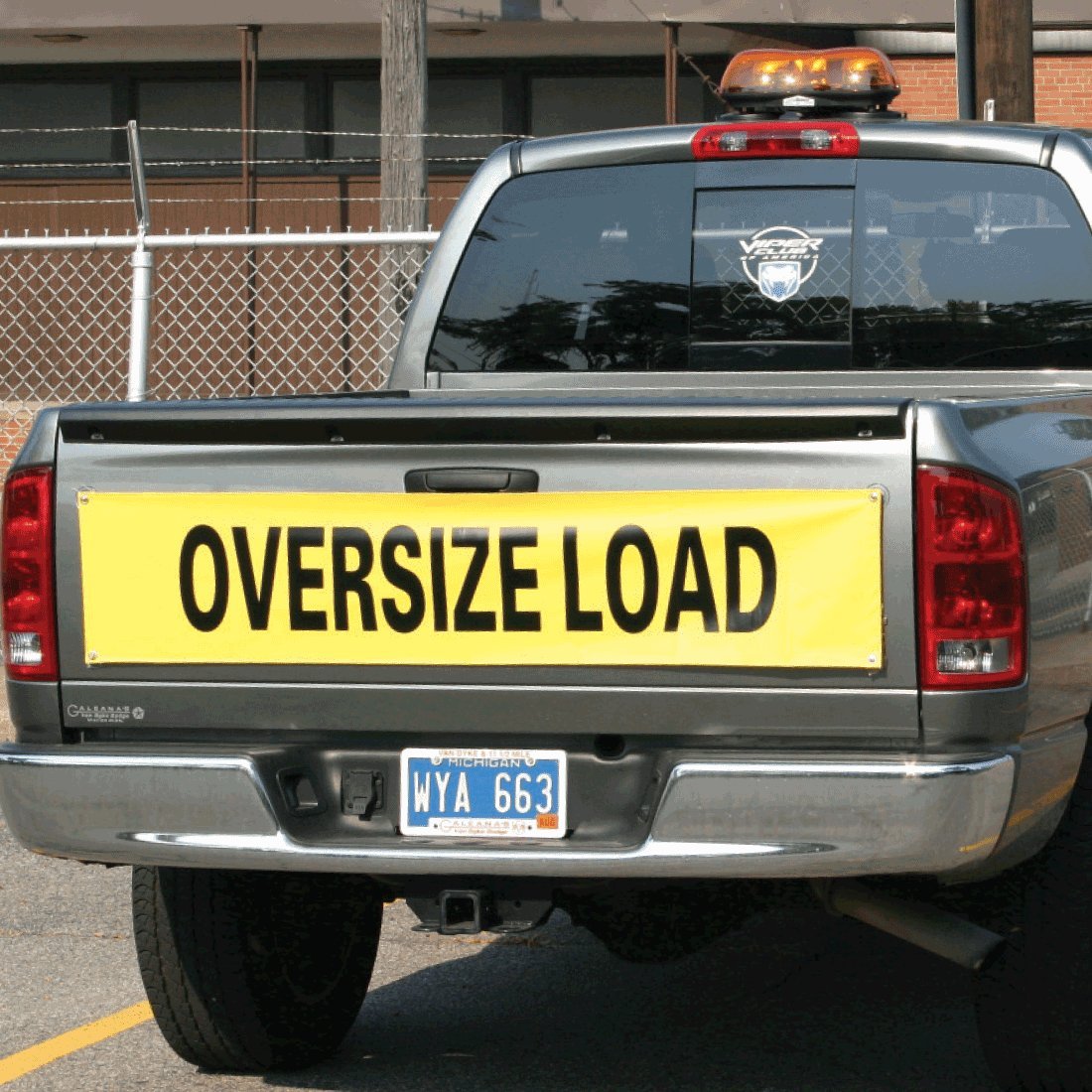VULCAN Oversized Load Banner For Escort Vehicles - Solid - 2 Pack - 12 Inch  x 60 Inch: Amazon.com: Industrial & Scientific
