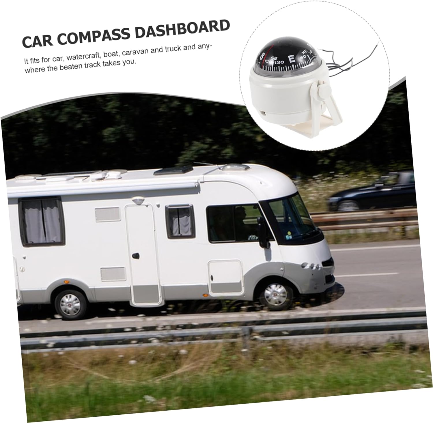2pcs Compass Car Boat Ball Compass Small Boat Compass Vehicle Navigation Car Dash Compass Car Compass