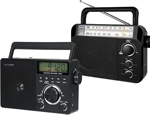 Retekess Radio FM TR604 AM TR635 Radio portátil de onda corta, radio digital AM FM, pantalla LCD retroiluminada, ATS, toma de antena externa,