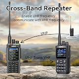 Radtel RT-880G GPS APRS Ham Radio 10W Walkie Talkie Portable CB Radio 1024 Channels HF SSB Rx with Cross-Band Repeater, 2.4 Inch Color Display, 2400mAh Rechargeable Battery, - 3