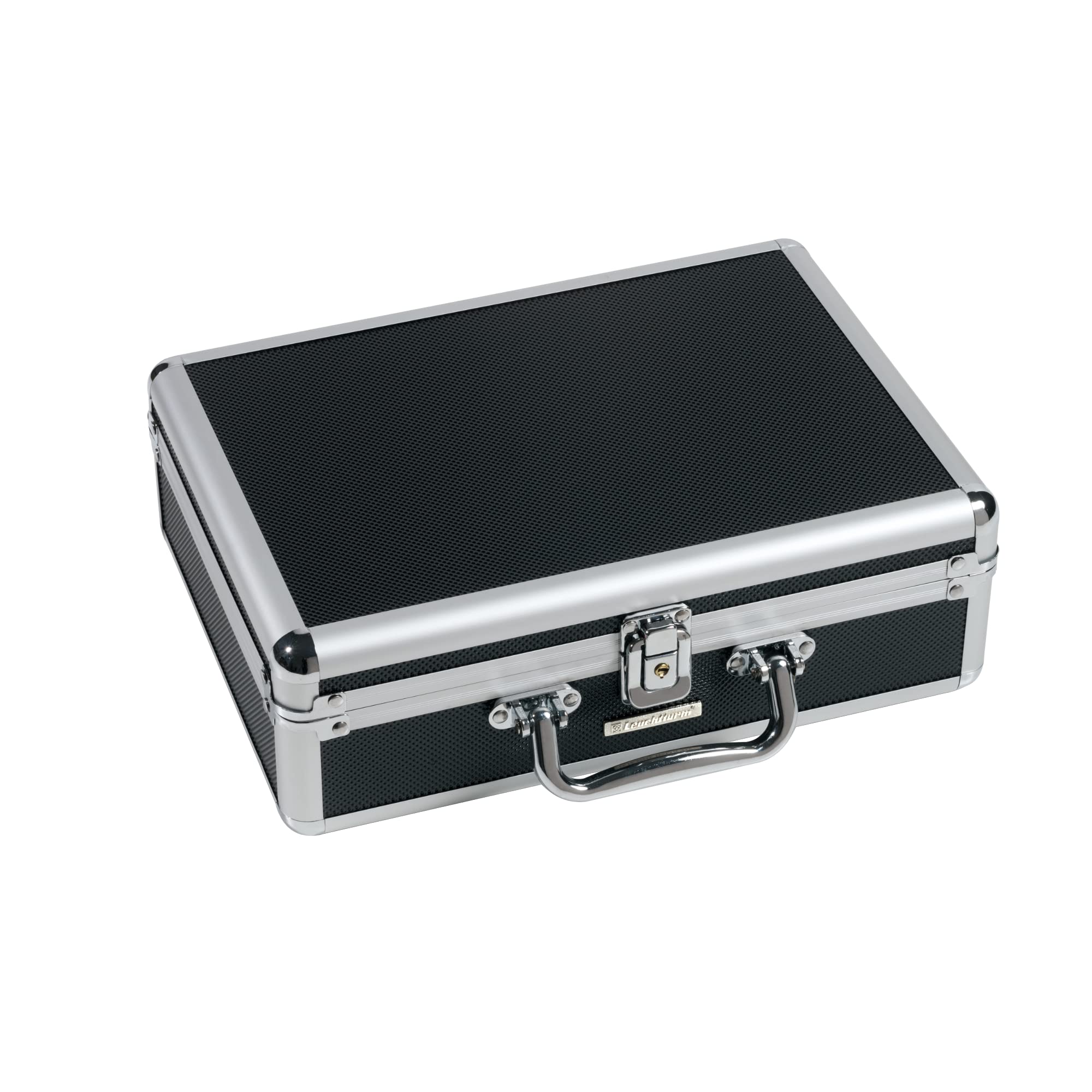 Leuchtturm 360208 Estuche para Monedas Cargo S6 - Estuche Protector para 120 Monedas - Negro/Plata - 41 mm
