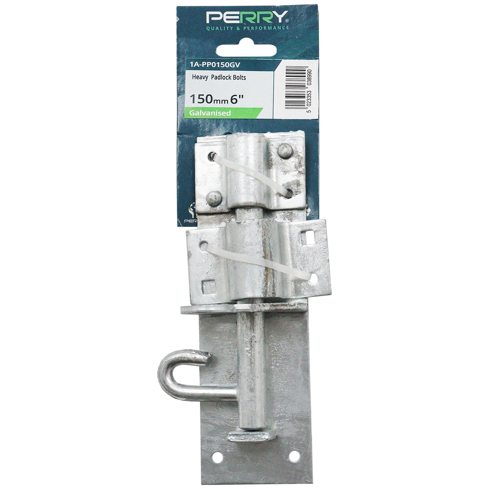 Perry No.1A 150mm 6in Heavy Brenton Padlock Bolt PerryPack - Black Gate Stable