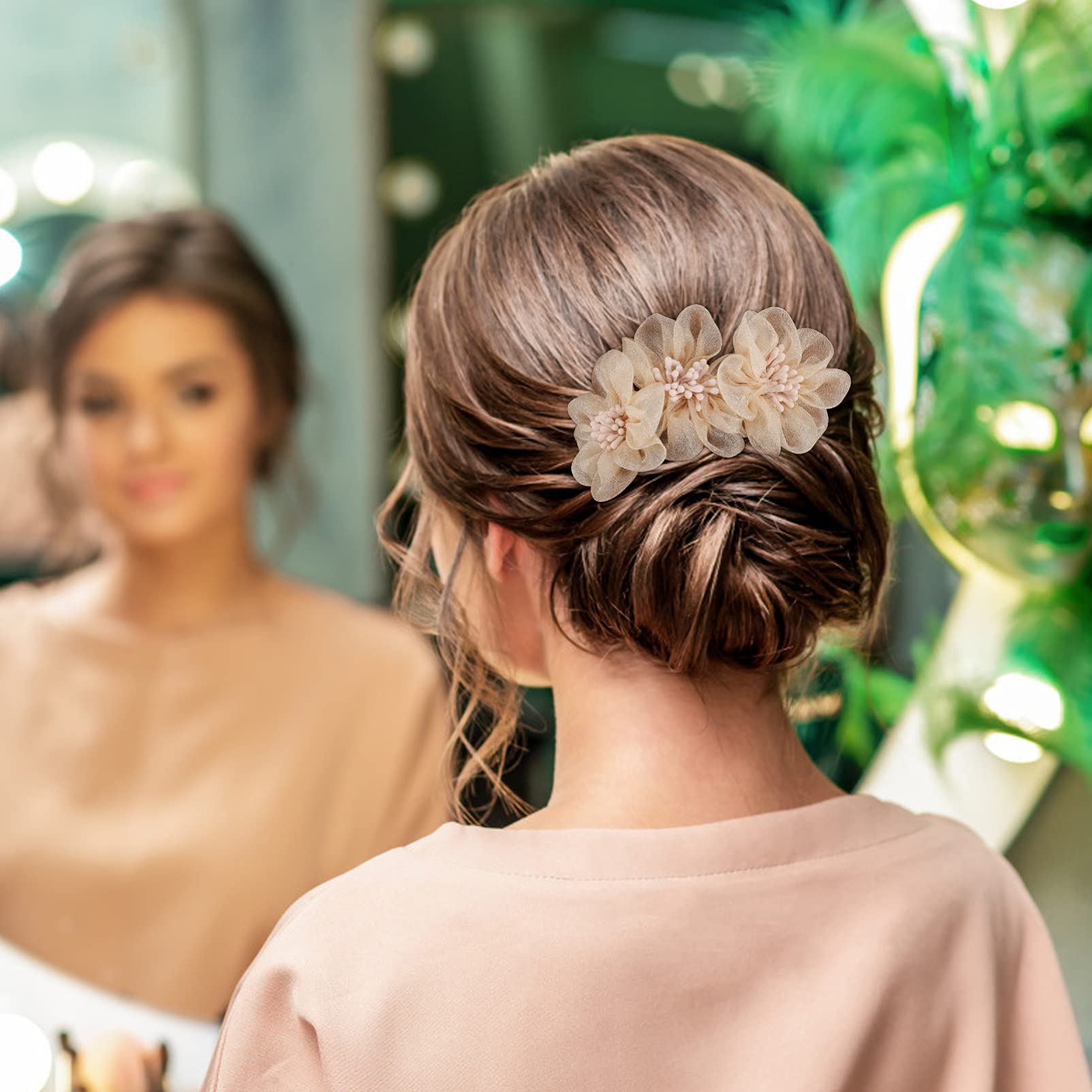 FRCOLOR 18stücke Teiliges Haarknoten-maker Für Frauen Blumen-haaraccessoires Einfach Zu Tragender Haarknoten-styler Für Verschiedene Frisuren Leicht Und Modisch