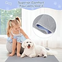 Vista 6 de Almohadilla extragrande para orina de perro de 72" x 72" - Almohadilla impermeable de secado rápido para mascotas para perros, almohadillas