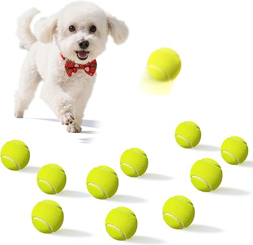 Miniatura 8 de Paquete de 15 pelotas de tenis pequeñas para perros, pelotas de mascotas fáciles de atrapar para ejercicio y buscar, pelota de tenis para perros de