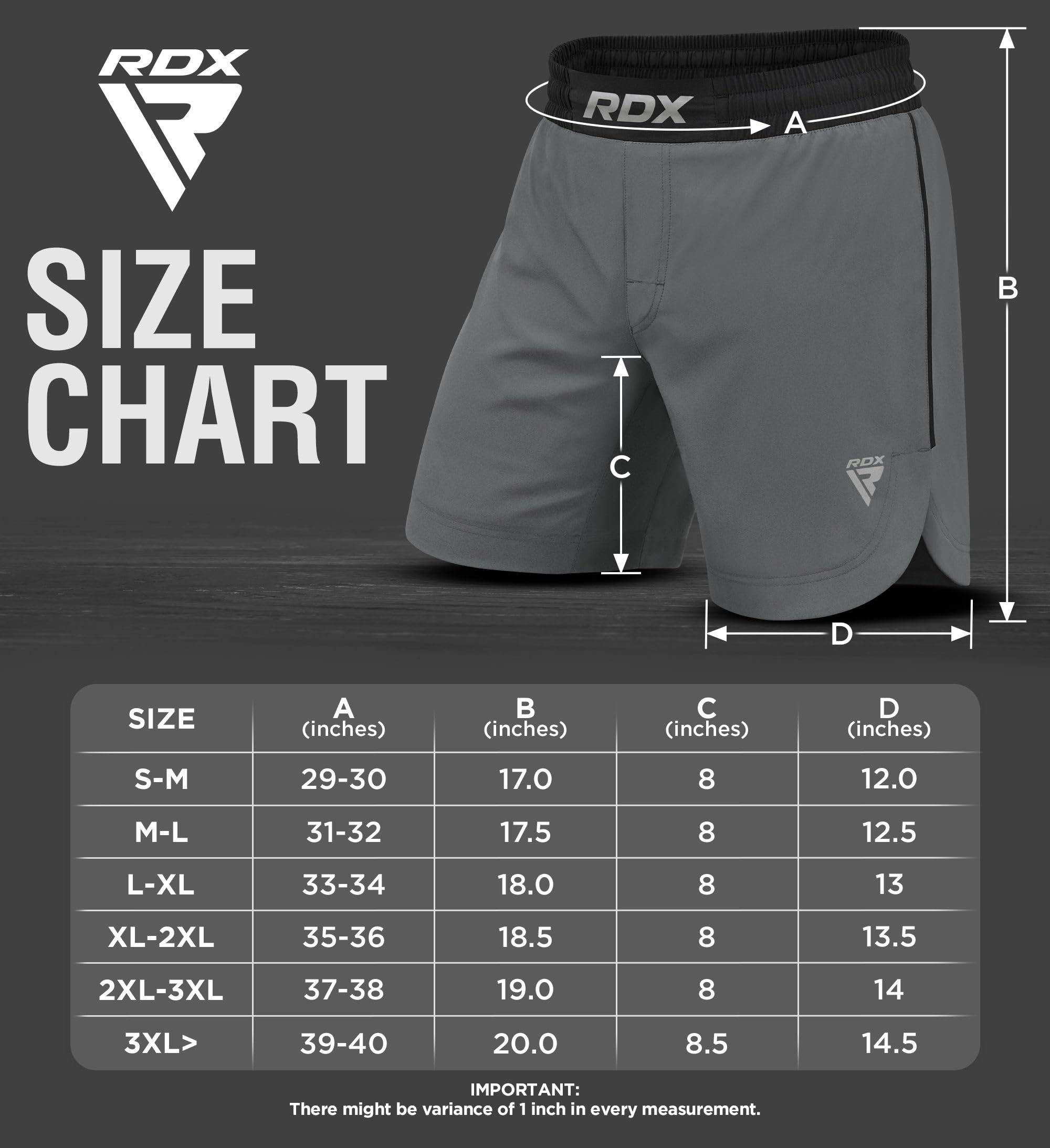 RDX MMA Pantalones para Entrenamiento y Kickboxing - Cortos para Artes Marciales, Grappling, Sparring, Boxeo, Cage Fight - Shorts para BJJ, Muay Thai, Gimnasio Fitness y Deportivos de Combate