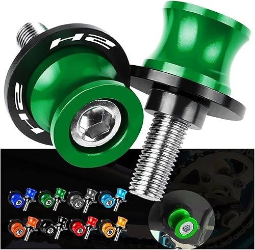 Miniatura 2 de POGIB Accesorios de motocicleta HSL para Kawasaki H2 H2R H-2R 2015-2016 Carretes deslizantes de aluminio CNC Carretes de soporte 80.394 in Tornillos