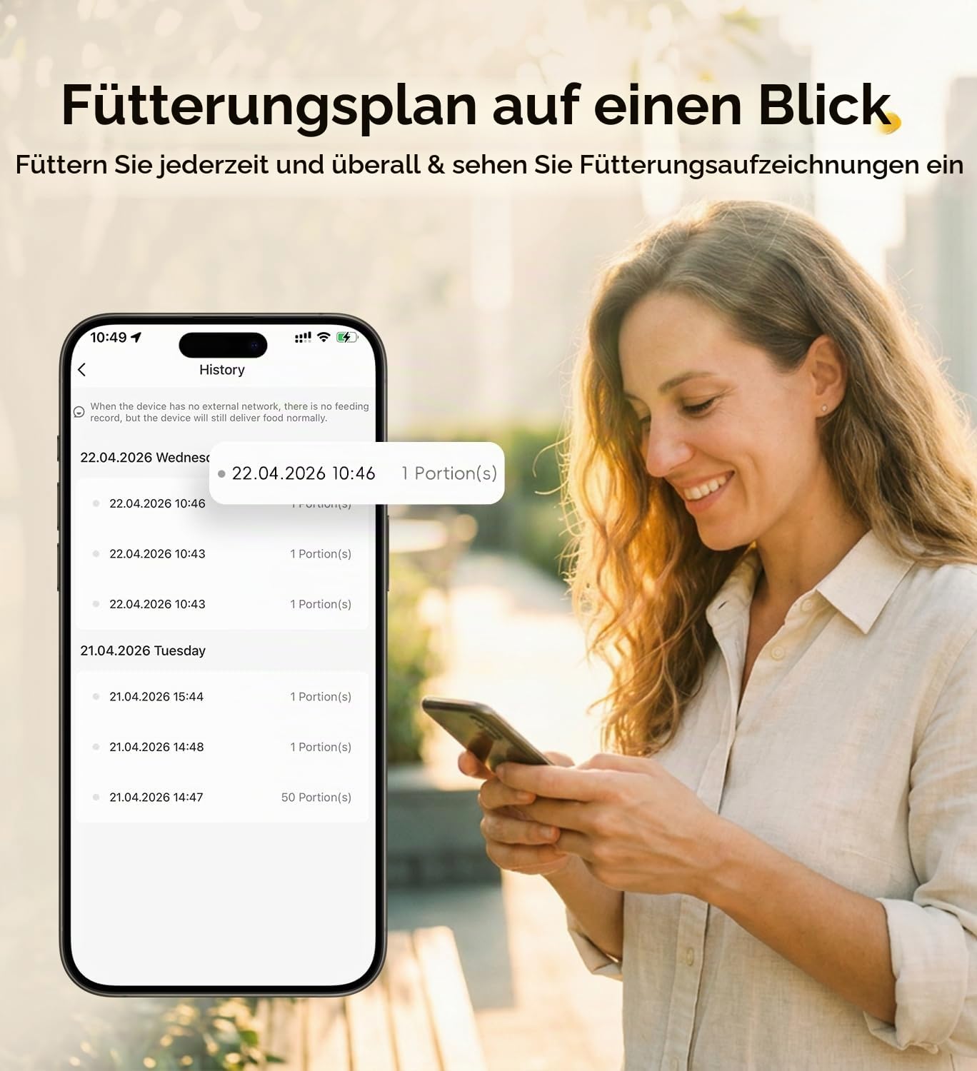 Futterautomat Katze 2 Näpfe 7L mit APP, Automatischer Futterspender