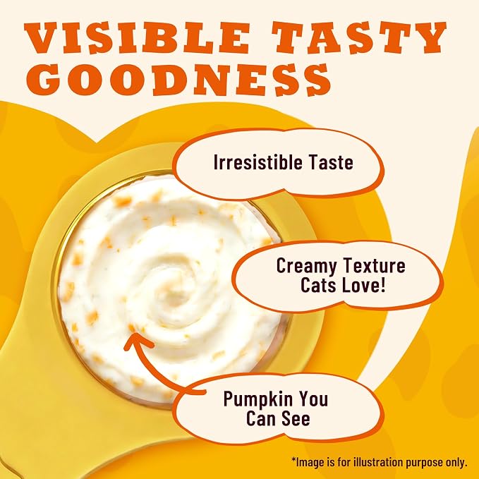 Golosinas para gatos con cuchara, sabor calabaza, 10.16 oz miniatura 2