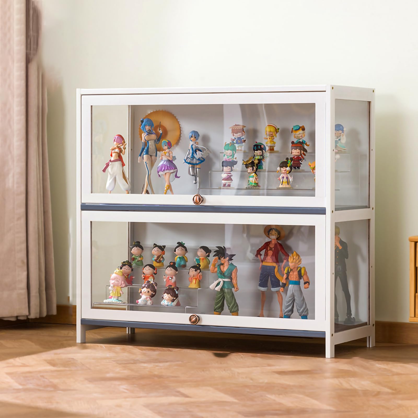 Amazon.co.jp: コレクションケースフガラスケースディスプレイラック  