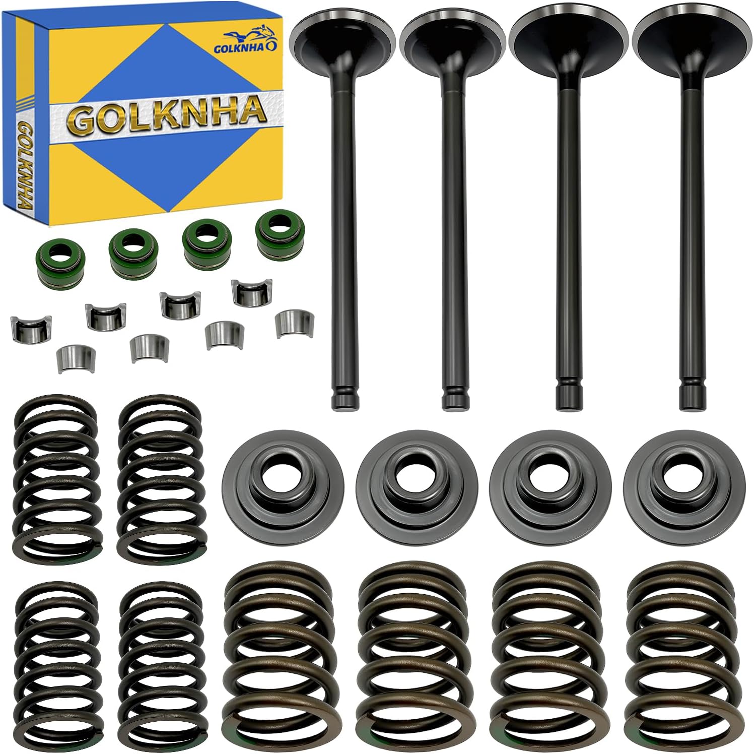 Valve Seal Spring Kit for Honda XR650 XR650L 1993-2023 NX650 1988-1989 XR600R 1988-2000 OEM# 14711-MG3-000 14721-MG3-000