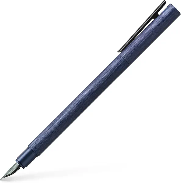 Faber-Castell Neo Slim Auminium M Fountain Pen - Dark Blue