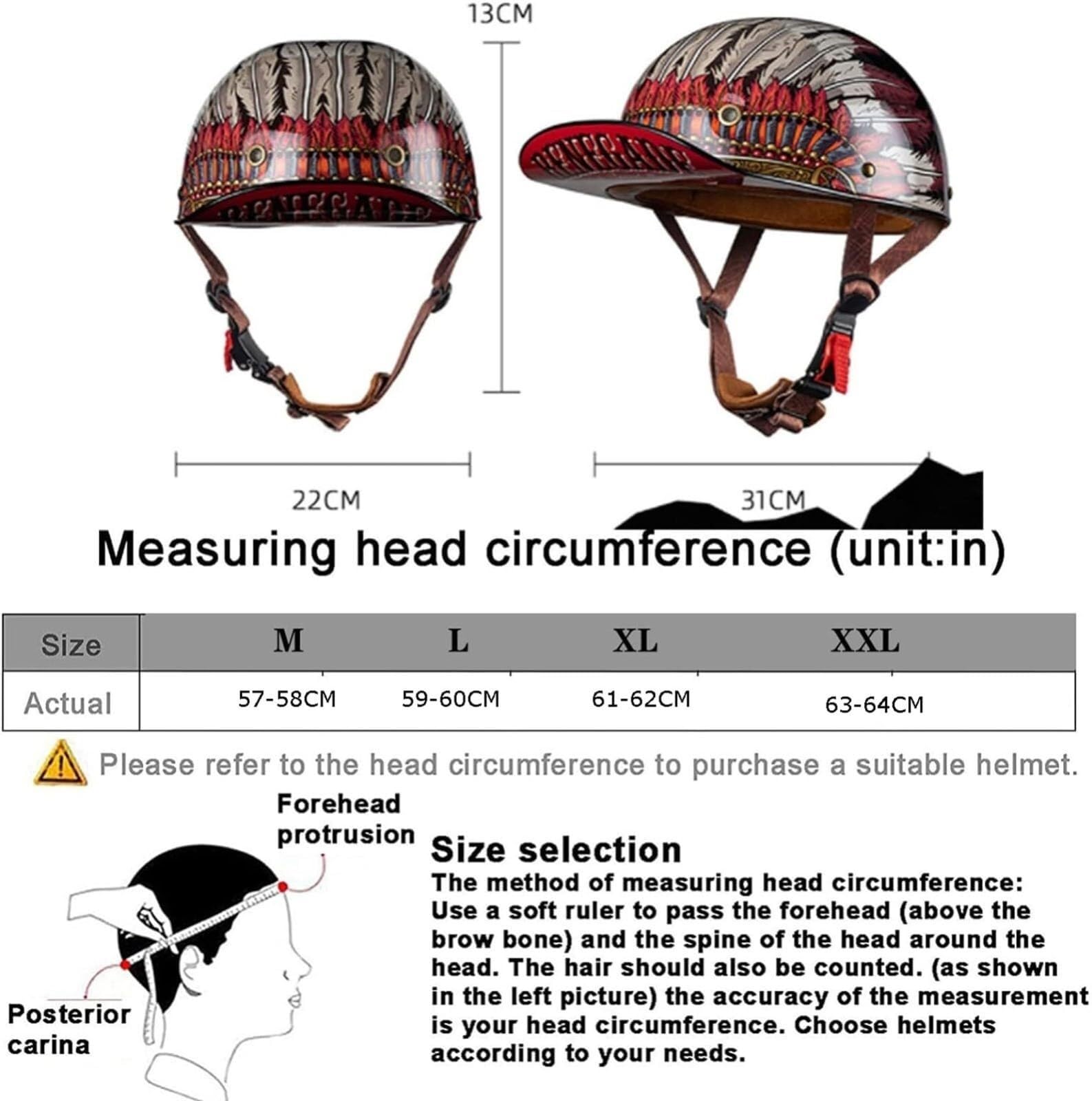 Vintage Casco De Motocicleta Gorra De Beisbol Casco De Moto Medio Abierto ECE Homologado Scooter Casco Moto Jet Casco Ligero Y Cómodo para Hombres Mujeres Adultos(9,M(57~58CM))