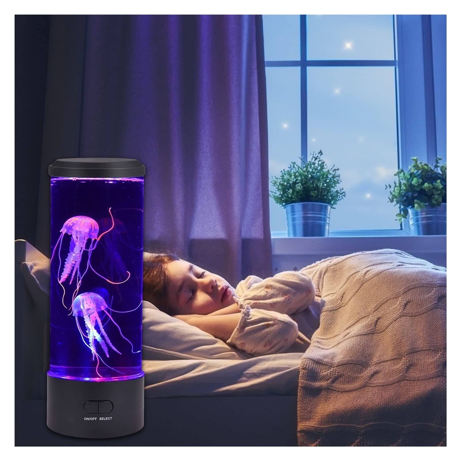 medusa lampada LED Medusa Lava Lampada Colorata Camera Da Letto Luce Notturna Simulazione Medusa Acquario Serbatoio Luce Per Casa Camera Da Letto Ufficio Decor