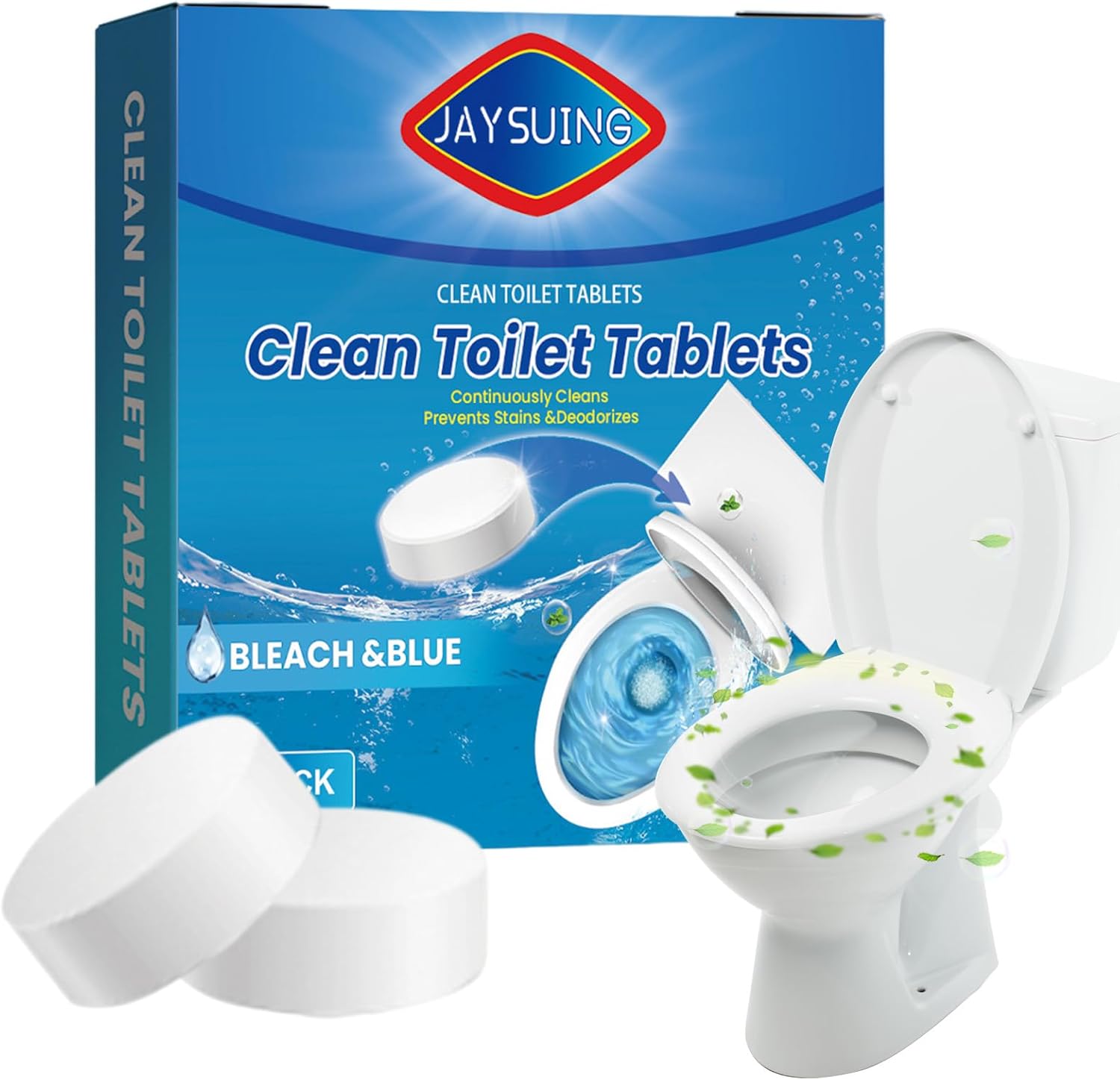 Toilet Bowl Tablets Automatic Toilet Bowl Cleaner,Toilet Tablet Powerful Cleaning, Deep Cleans