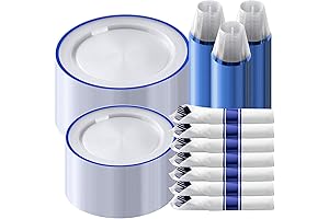 350 Piece Essential Plastic Plates for Party 50 Guest