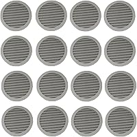 Vista 8 de Cubierta redonda de rejilla de rejilla de plástico de 4 pulgadas para rejilla de ventilación de reptiles (1, blanco)