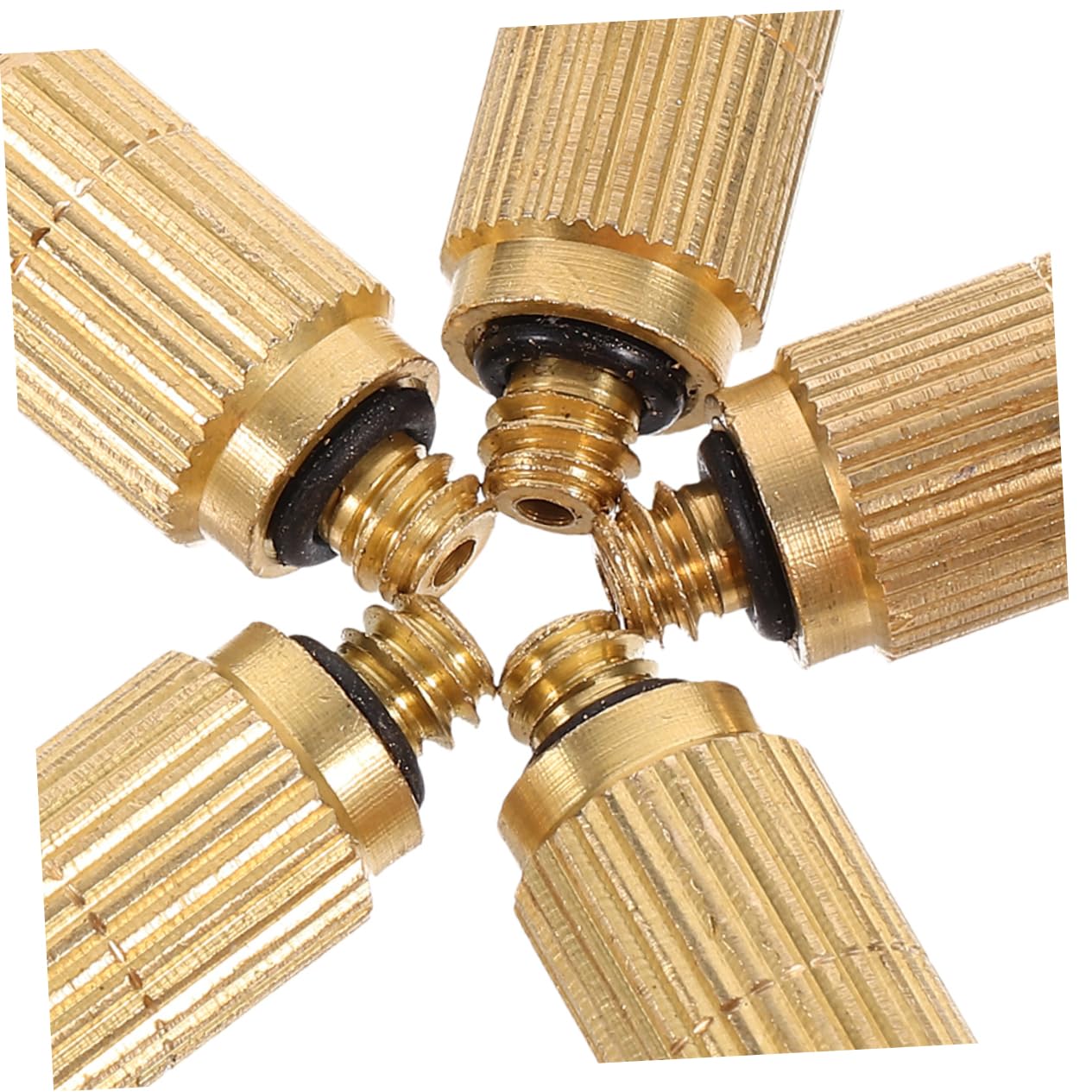 KONTONTY 5pcs Misting Nozzles High Pressure Atomizing Sprinkler Nozzle Set Easy to Install for Outdoor Watering