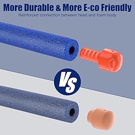 Pokiiulk Refill Darts 150 Pcs Bullets Ammo - Compatible with Nerf Guns N-Strike Elite Series - Refill Darts Premium Foam Bullets Pack for Boys Party Favors(Blue)