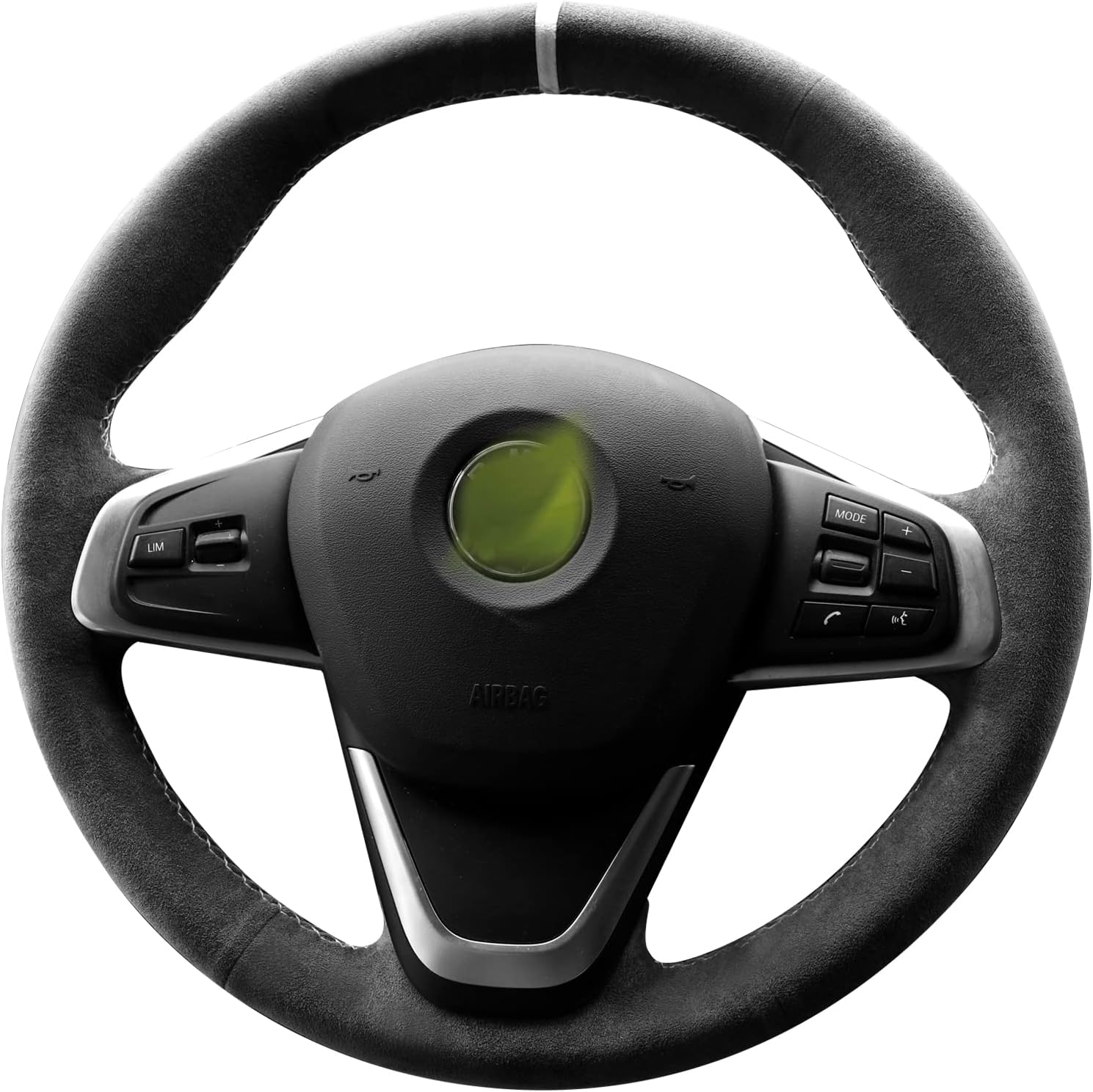 Alfanxi Hand Stitch Alcantara Steering Wheel Cover