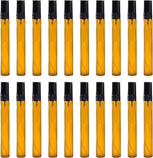 H A M I L O スプレーボトル 遮光瓶 ガラス瓶 香水 化粧品 小分け 詰め替え容器 20点セット