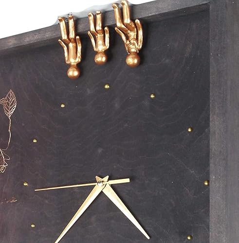 17 x 12 Reloj de Pared 8th 19th Bronze Anniversary Personalized Wall Clock Bronze Wedding Anniversary Grandmother Willow Tree Family 3 Figurines 7 8