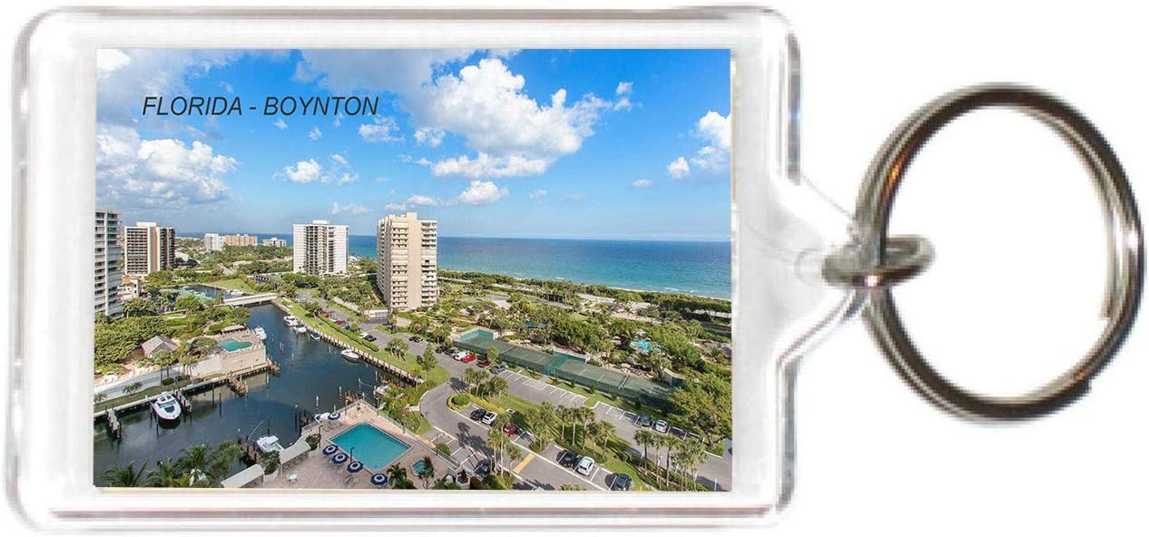 Florida USA United States Acrylic Keychains KeyRings Holders - 3