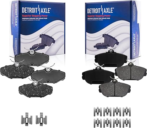 Miniatura 53 de Detroit Axle - Pastillas de freno traseras para Chevrolet Captiva Sport Equinox GMC Terrain Pontiac Torrent Saturn Vue XL-7, Pastillas de freno de