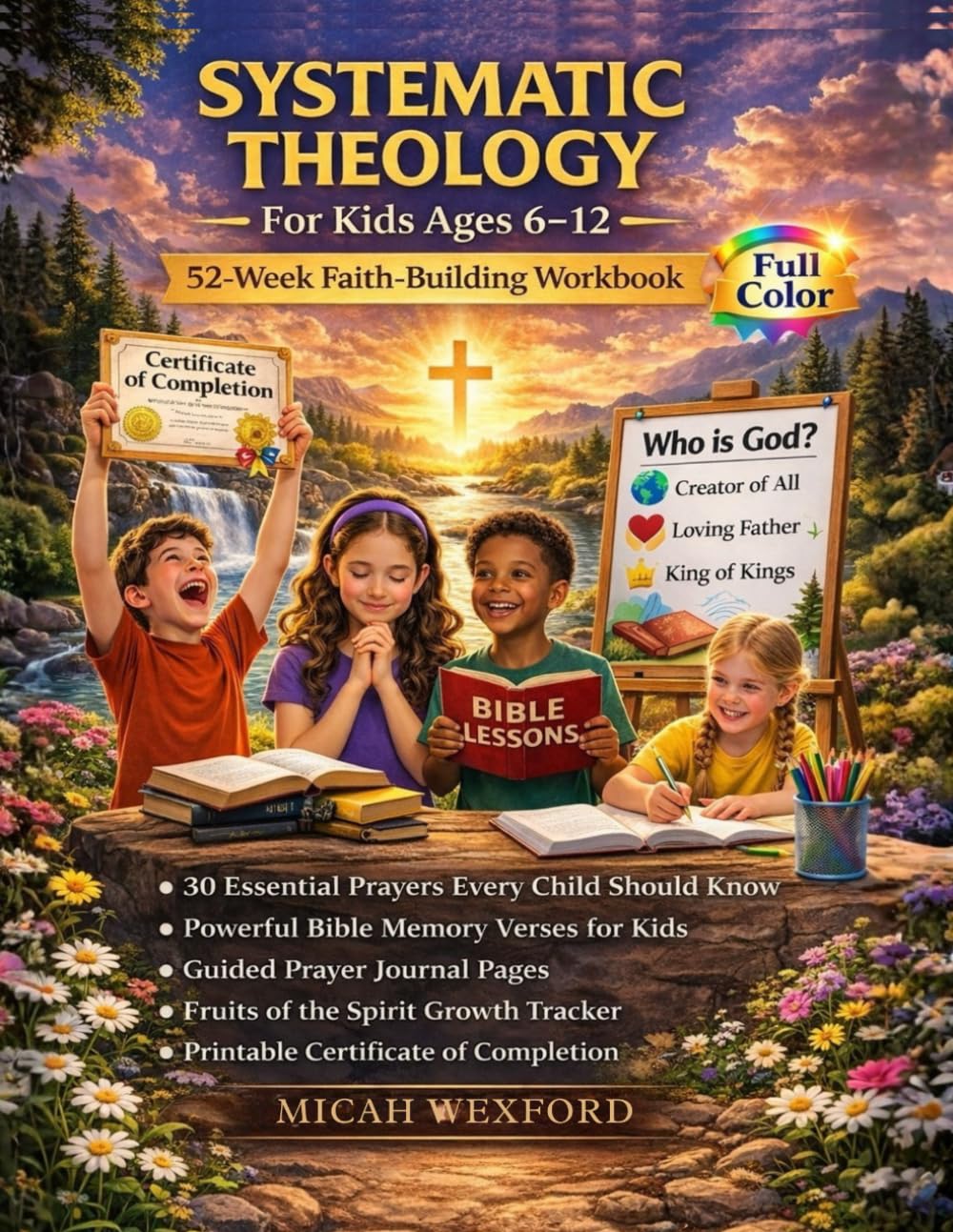 Systematic Theology for Kids: A 52-Week Faith-Building Workbook with Prayers, Bible Memory Verses, and Activities to Help Children Ages 6–12 Know God, Understand the Bible, and Grow in Faith      Paperback – February 26, 2026
