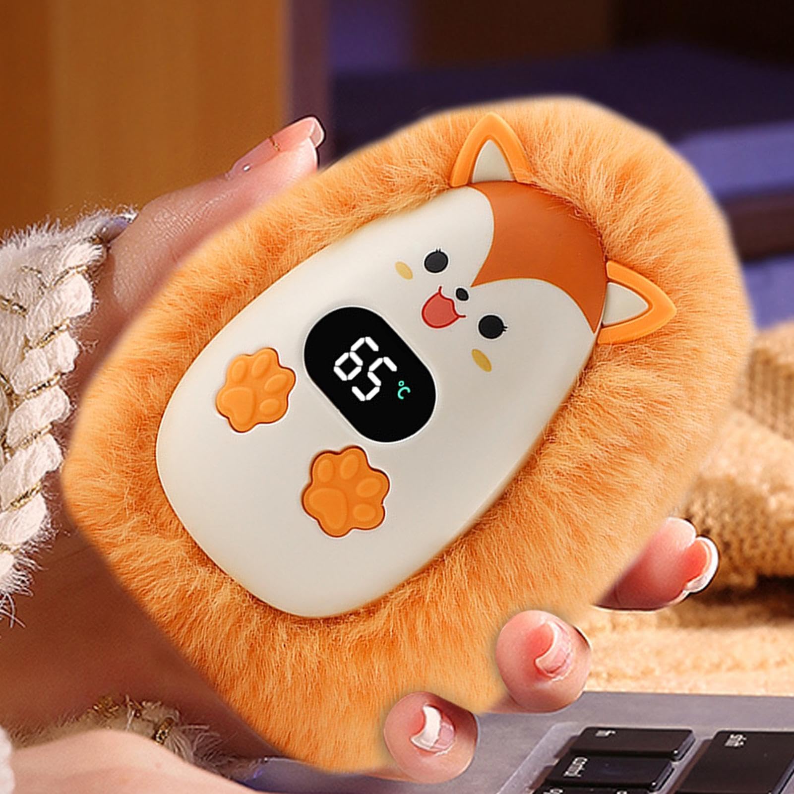 Scaldamani invernale ricaricabile tramite USB | Design animale con riscaldamento della mano, scaldabagno intelligente design divertente | per uso domestico, campeggio e passeggiate