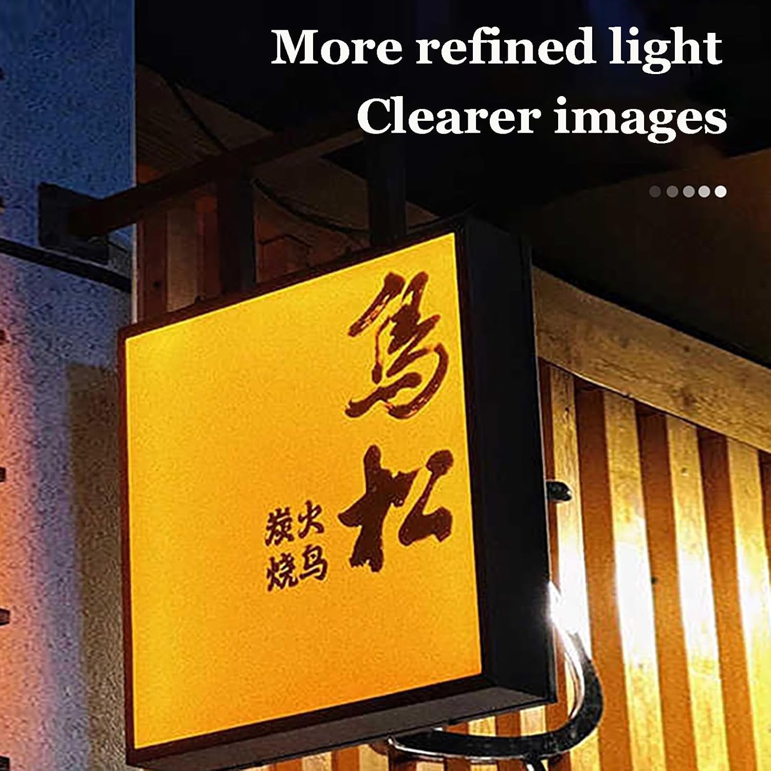 LED Light Box Store Sign, Custom LED Double Sided Signs, Illuminated Billboard Advertising Lightbox, Outdoor Advertising Projecting Billboard, for Bar, Restaurants, Hotel, Coffee Shop 50cm