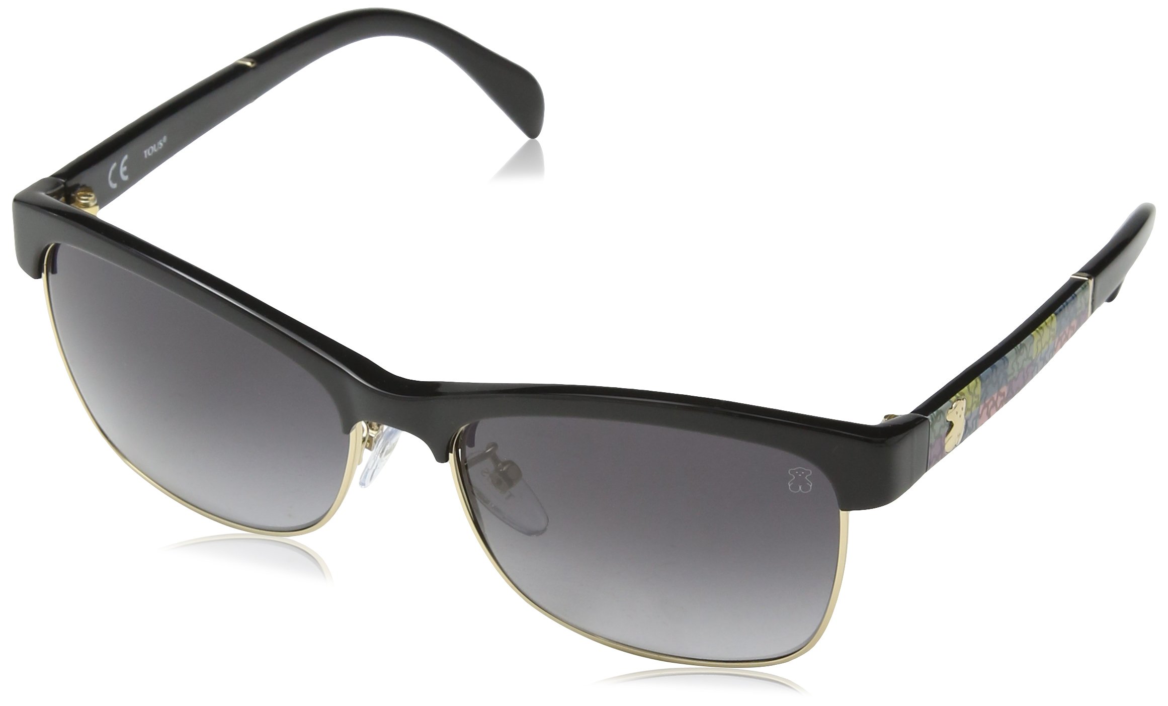 Tous Grey (Shiny Black) Women's Sto907 Sunglasses, One Size