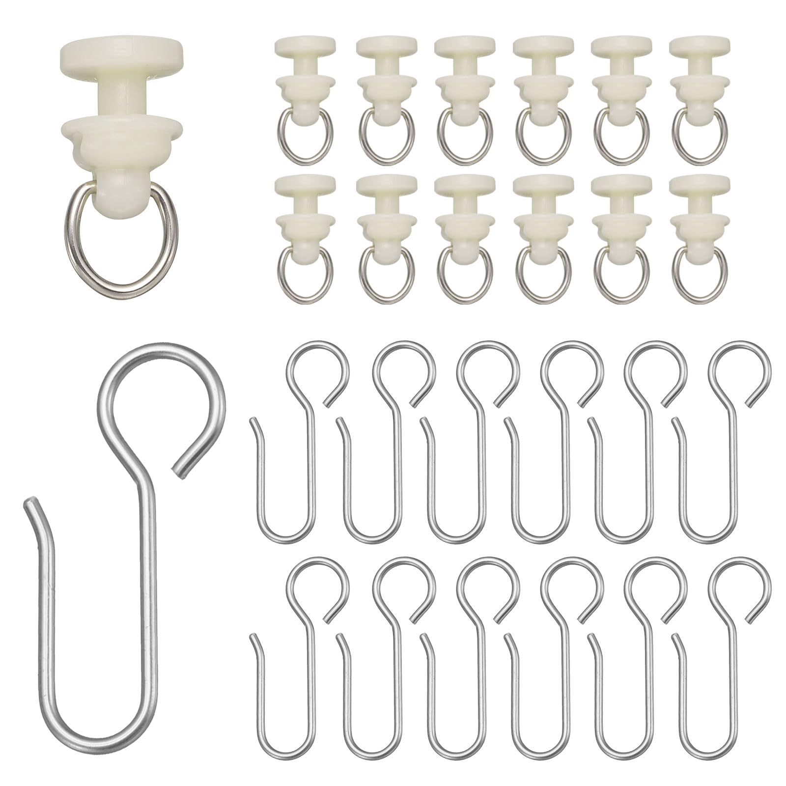 Réparez vos tringles facilement avec ce lot de 100 crochets pour rails de rideaux