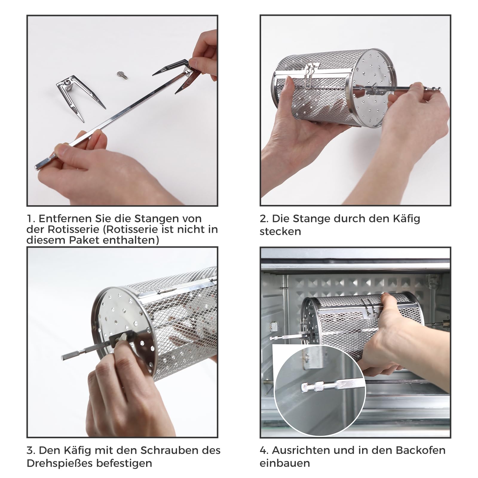 Accessorio Griglia Per Friggitrice Ad Aria HYSapientia HYS-AFO-01A - In Lega Di Alluminio E Acciaio - Foto 5